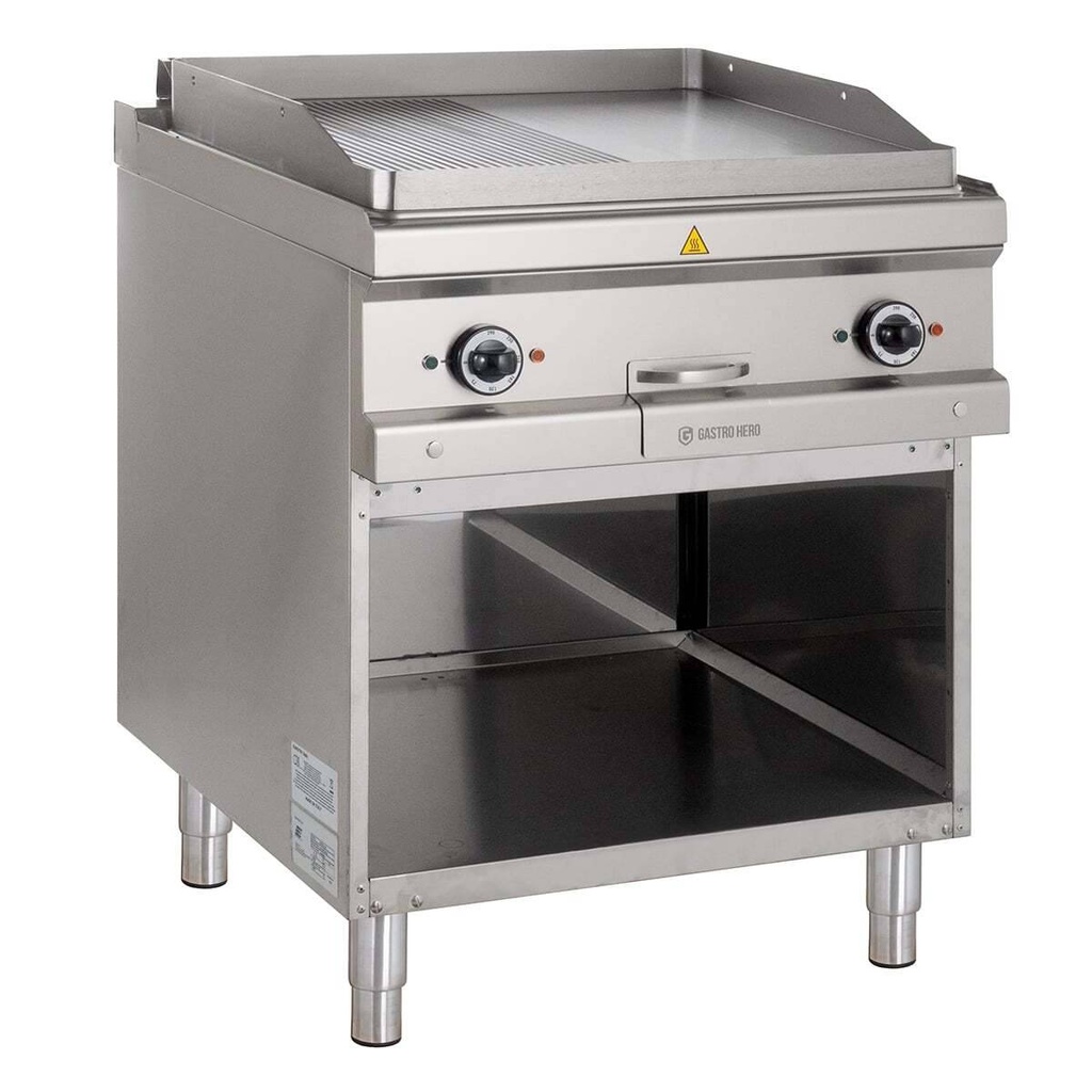 [D77EFTA7LR] Elektrogrillplatte Serie 700 - 70/70 -  ½ glatt, ½ gerillt