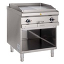 Elektrogrillplatte Serie 700 - 70/70 -  ½ glatt, ½ gerillt