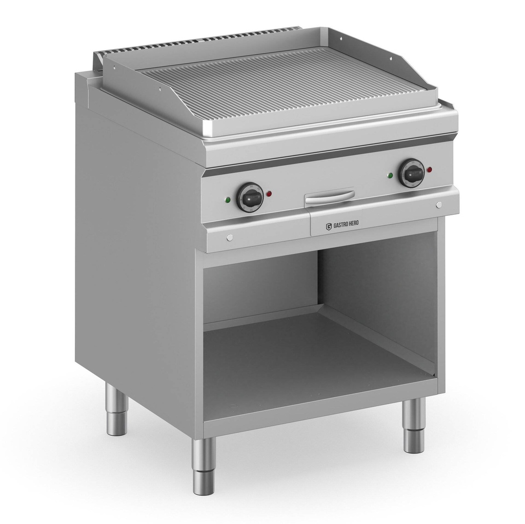 [D77EFTA7R] Elektrogrillplatte Serie 700 - 70/70 - gerillt