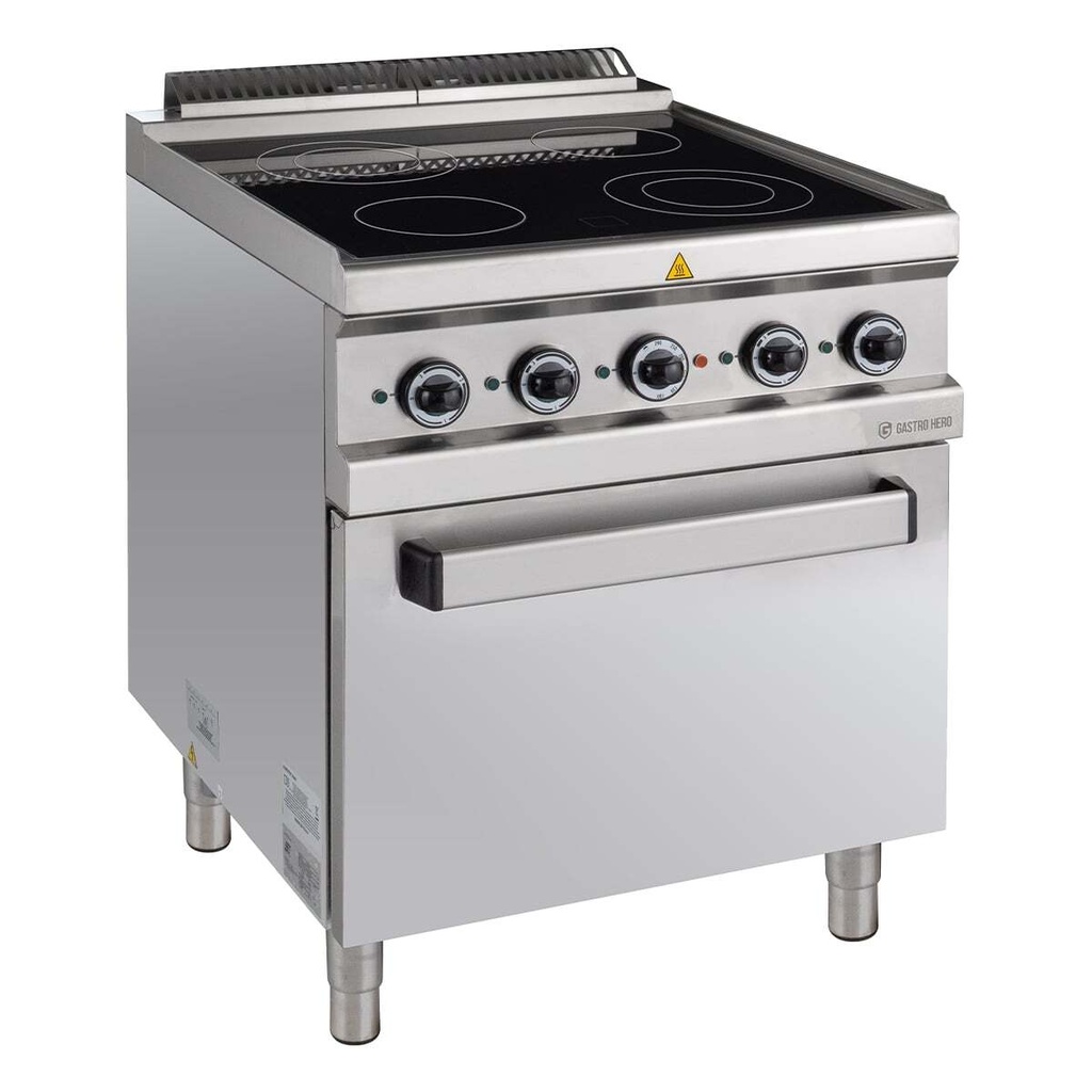 Ceranherd Serie 700 - 70/70 mit Elektrobackofen - 13,9 kW