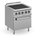 Elektroherd Serie 700 - 70/70 mit Elektrobackofen - 4 quadratische, abgesenkte Kochfelder - 15,3 kW