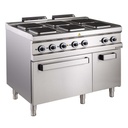 Elektroherd Serie 700 - 110/70 mit Elektrobackofen - 6 quadratische Kochfelder - 20,9 kW