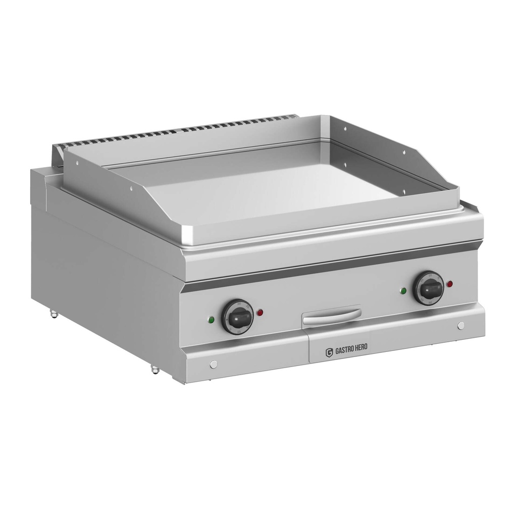 Elektrogrillplatte Serie 700 - 70/70 - glatt, verchromt - Tischgerät