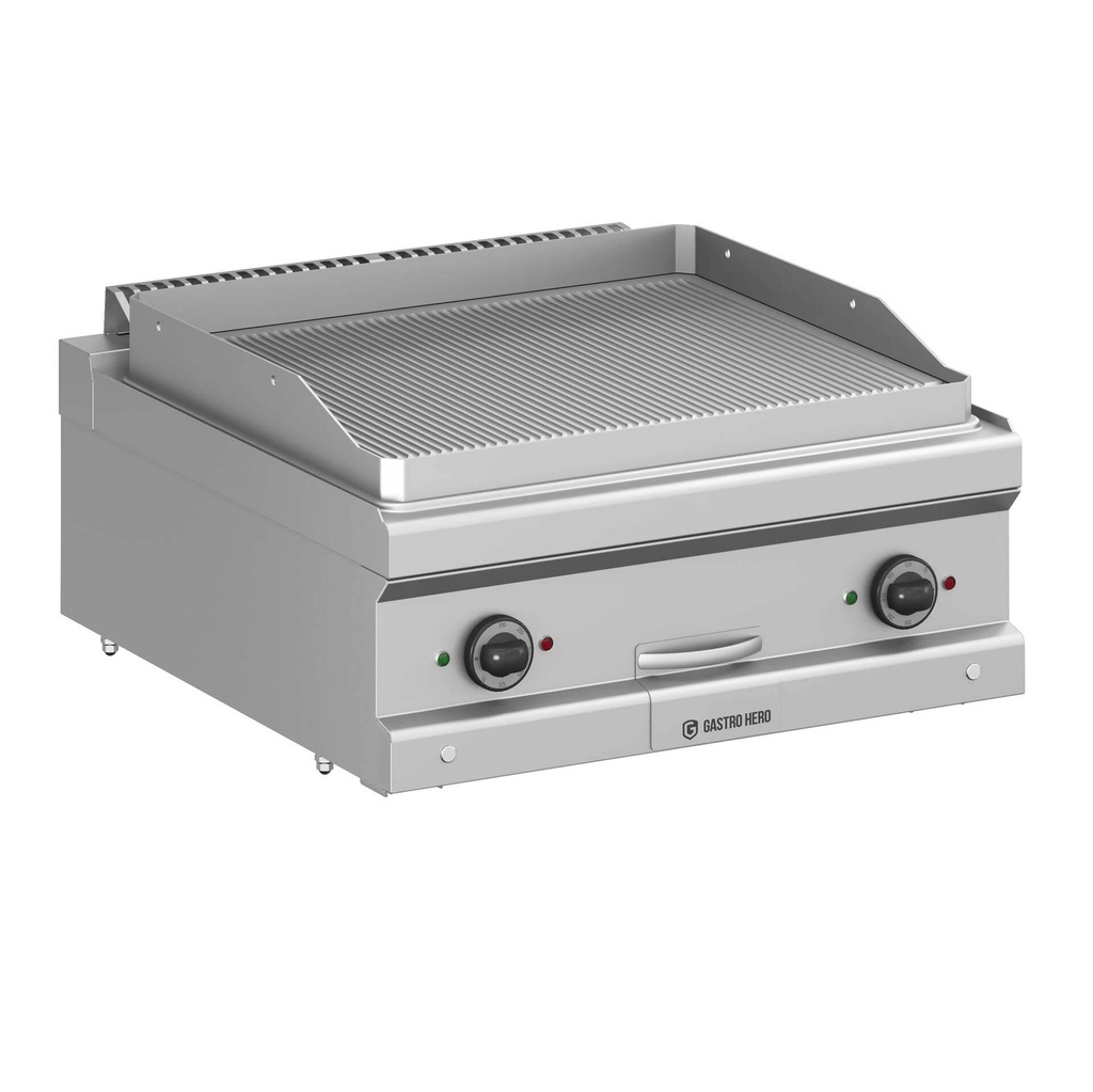 [D77EFT7R] Elektrogrillplatte Serie 700 - 70/70 - gerillt - Tischgerät
