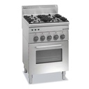 Gasherd Serie 600 - 60/60 mit Gasbackofen und Elektrogrill - 13,7 kW