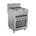 Elektroherd Serie 600 - 60/60 mit Elektrobackofen und Elektrogrill - 4 Kochfelder 11,7 kW