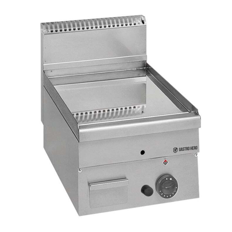 Gas-Grillplatte Serie 600 - 40/60 - glatt, verchromt Tischgerät - 5,1 kW