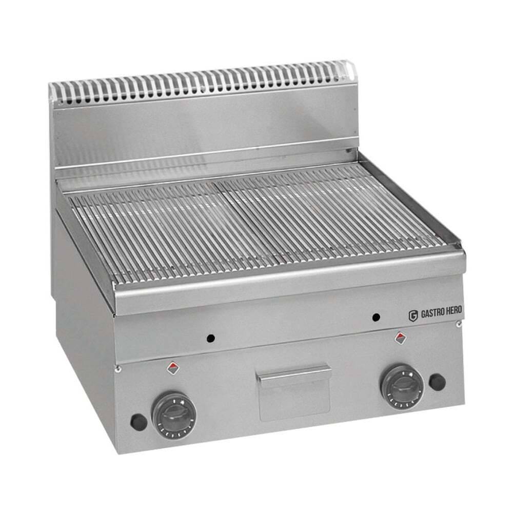 Gas-Grillplatte Serie 600 - 60/60 - gerillt - Tischgerät - 10,2 kW