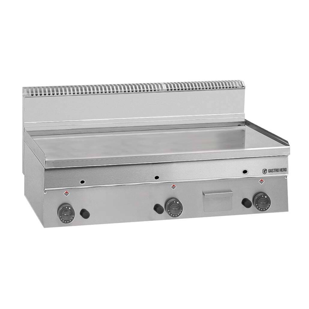 [MG106-13-003] Gas-Grillplatte Serie 600 - 100/60 - glatt, verchromt - Tischgerät - 15,3 kW