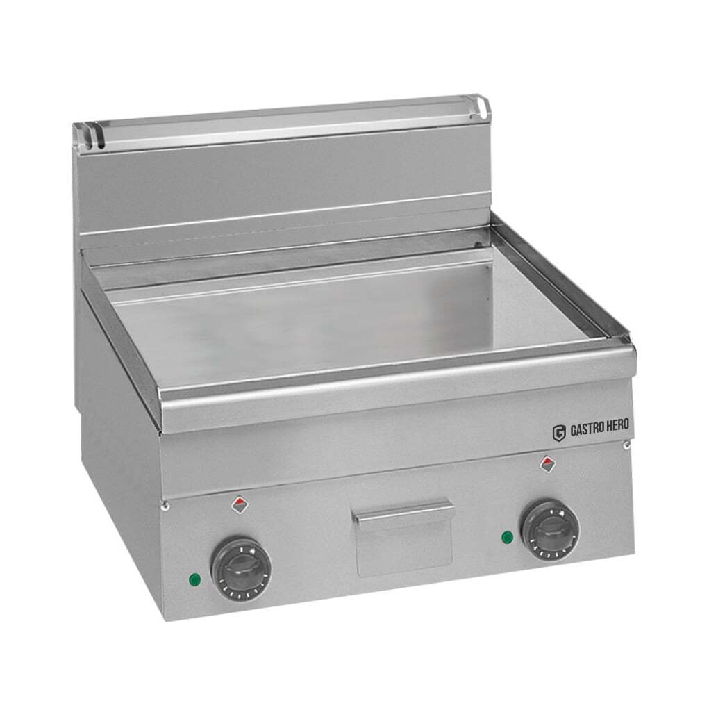 Elektro-Grillplatte Serie 600 - 60/60 - glatt, verchromt - Tischgerät - 7,5 kW