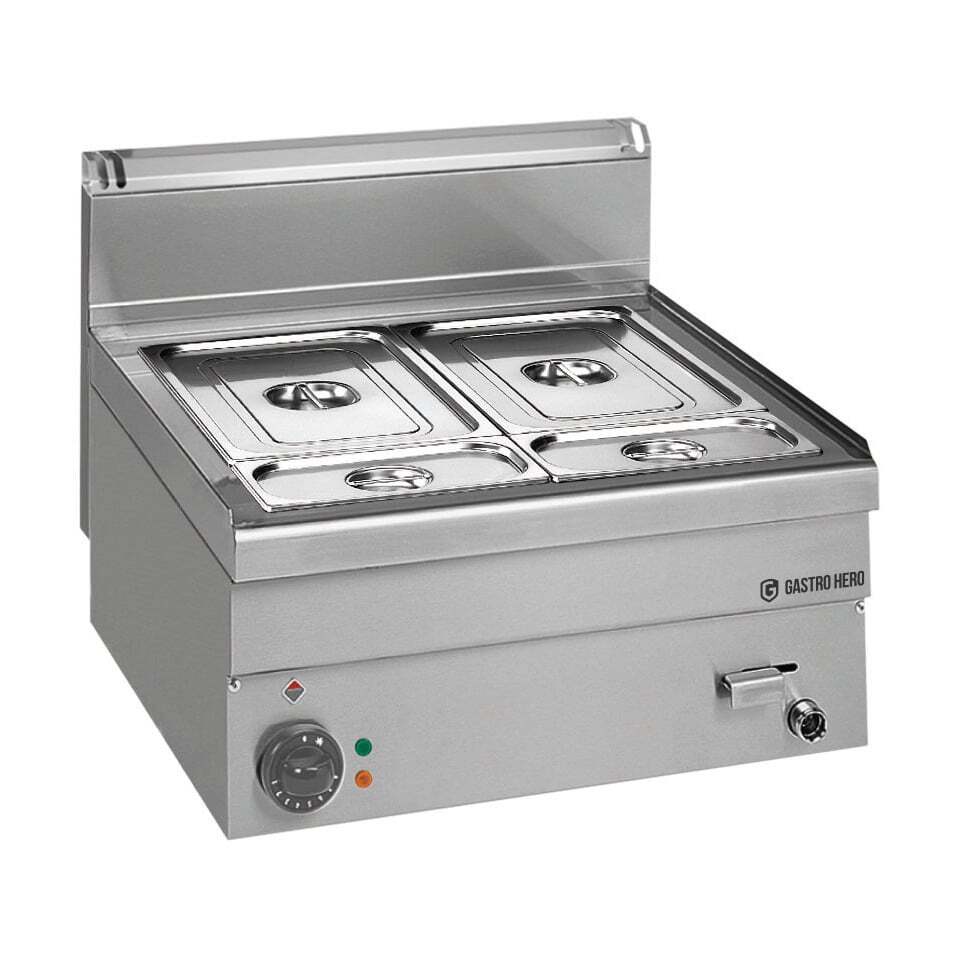 [ME066-03-006] Elektro Bain-Marie Serie 600 - 60/60 - GN 1/1+1/4+1/4 - Tischgerät - 3,06 kW