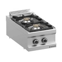 Gasherd Serie 700 - 40/70 14 kW Tischgerät - 2 Kochstellen - 14 kW