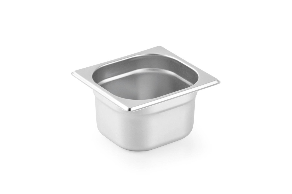 6 x "BASIC" Gastronormbehälter 1/6 - 100 mm Tiefe
