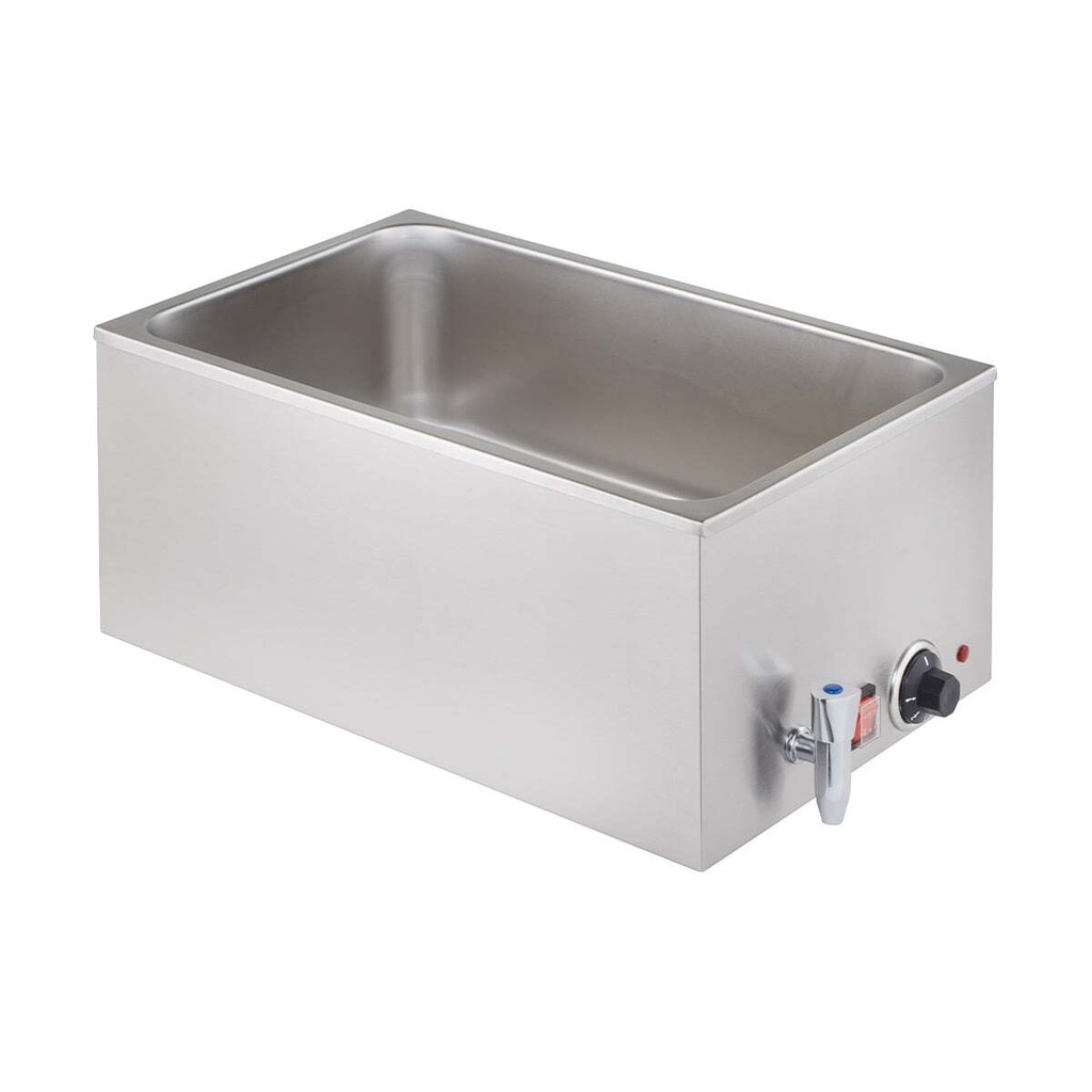 [BM-ECO1/1A] 2 x Bain-Marie ECO GN 1/1 - 150 mm, mit Ablasshahn