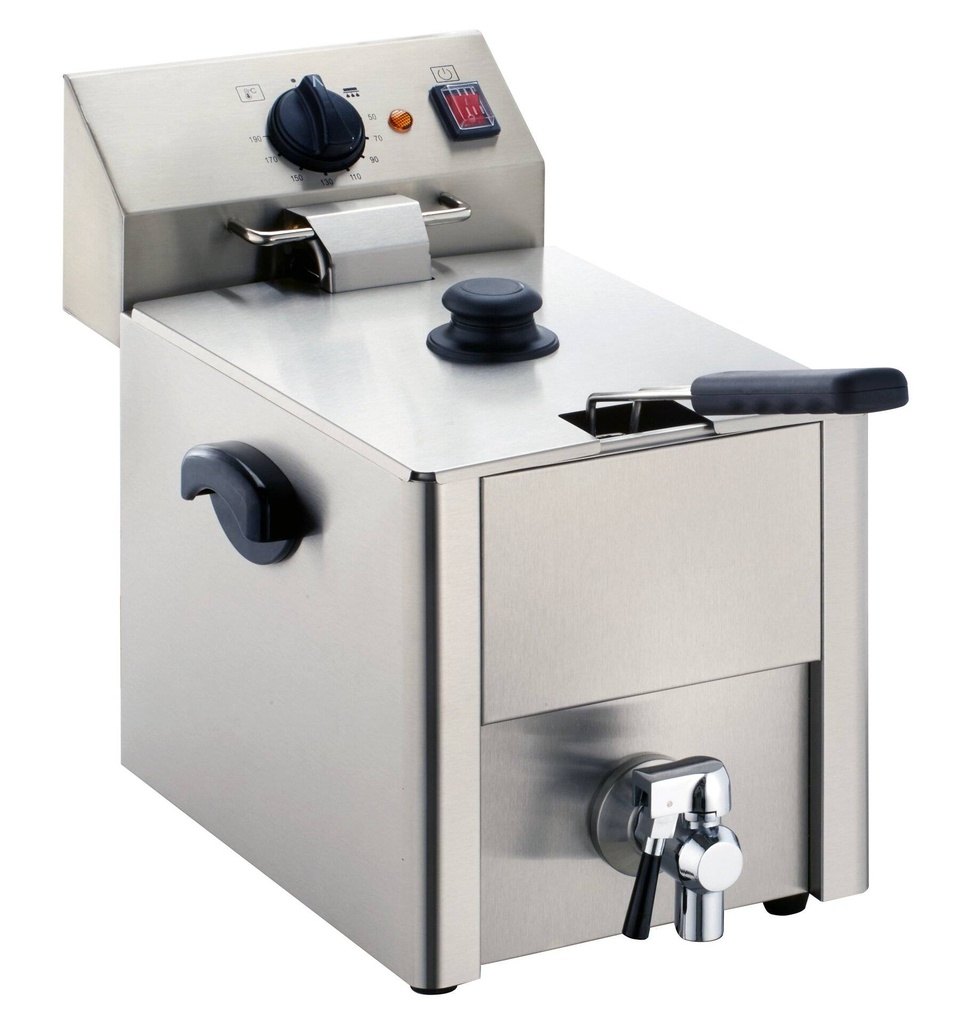 Elektro-Fritteuse ECO 10 Liter mit Ablasshahn