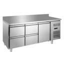 Kühltisch ECO 1/4 mit Aufkantung - GN 1/1