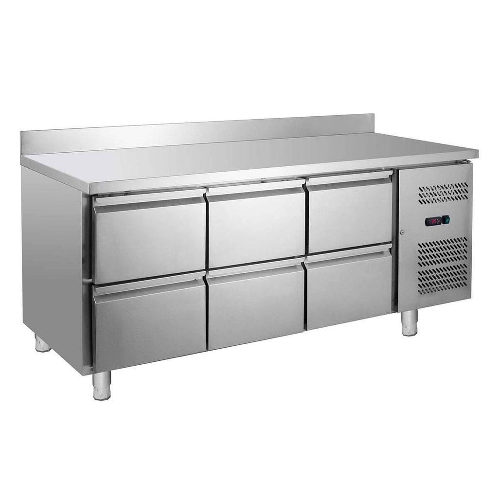 Kühltisch ECO 0/6 mit Aufkantung - GN 1/1