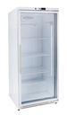 Lagerkühlschrank ECO 590 Liter Kühlvolumen, mit 1 Glastür, abschließbar, LED, weiß