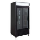 Getränkekühlschrank ECO 630 mit Leuchtaufsatz und Schiebetüren