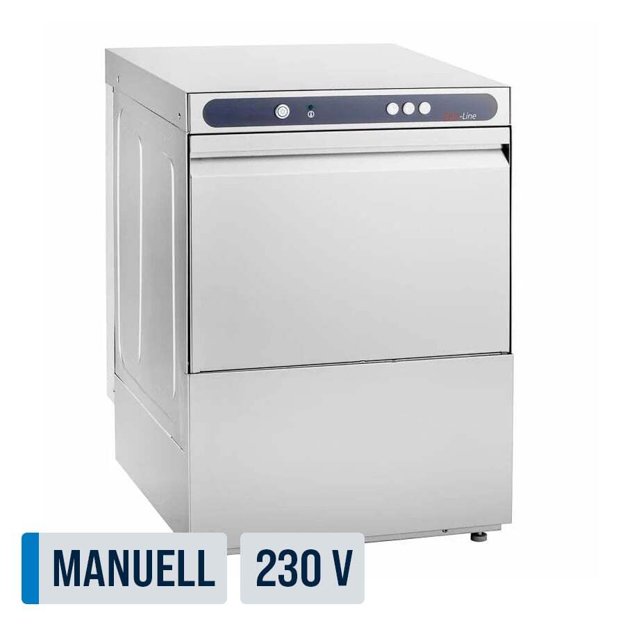 Geschirrspülmaschine ECO 50x50 cm Korbmaß, mit Reiniger- & Klarspüldosierer, mit Ablaufpumpe, Made in Europe, 230 Volt