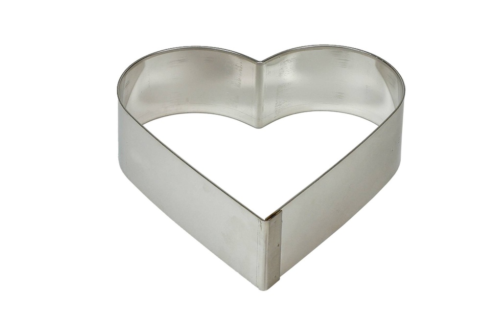 Tortenring aus Aluminium, 240 mm, Herz