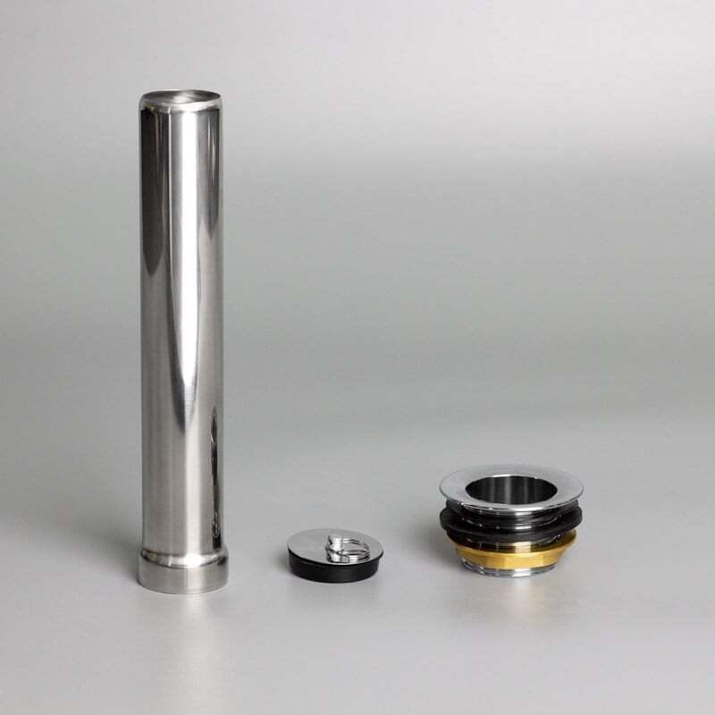 [SPT-04] [ET] Ablaufventil aus Metall inklusive Standrohr und Stopfen für Spültische Basic